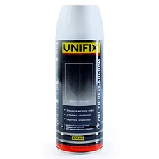 Эмаль грунтовочная универсальная акриловая белый мат премиум 400мл UNIFIX