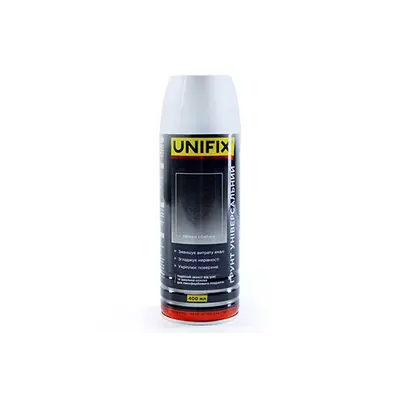 Эмаль грунтовочная универсальная акриловая белый мат премиум 400мл UNIFIX