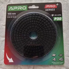 Круг алмазный шлифовальный на липучке 100мм Р800 APRO PRO