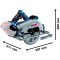 Пила дискова акумуляторна Bosch GKS 18V-68 C (18 В, 190 мм, без АКБ) (06016B5000)