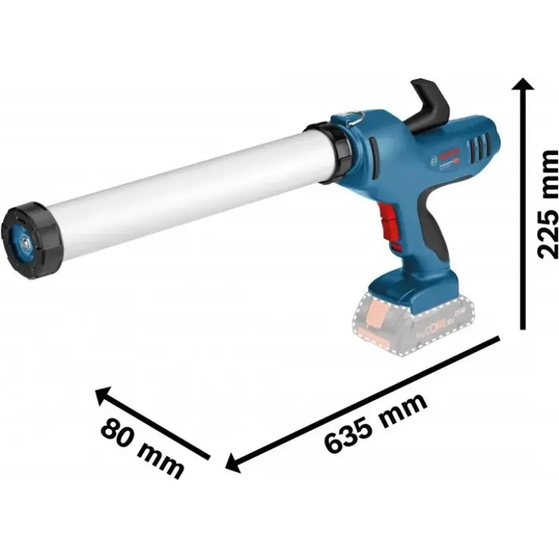 Акумуляторний пістолет для герметика Bosch GCG 18V-600 (18 В, без АКБ, 3.5 кН) (06019C4001) Акумуляторний пістолет для герметика Bosch GCG 18V-600 (18 В, без АКБ, 3.5 кН) (06019C4001)