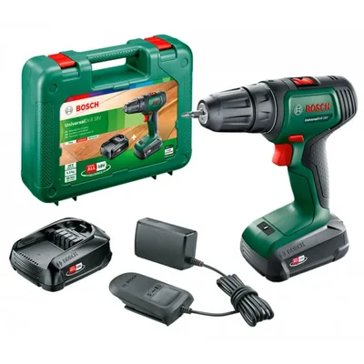 Акумуляторний дриль-шуруповерт Bosch UniversalDrill 18V-60 Li-Ion (18 В, 1.5 А*год) (06039D7002)
