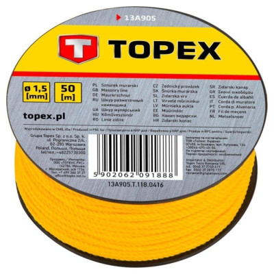 Шнур розміточний Topex (50 м) (13A905)