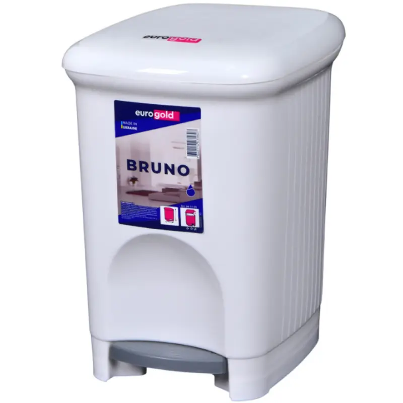 Сміттєве відро з педаллю Eurogold Bruno (16 л) (841116) Сміттєве відро з педаллю Eurogold Bruno (16 л) (841116)