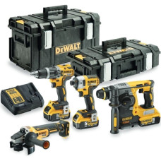 Шуруповерт DeWALT DCD796 + гайковерт DeWALT DCF887 + перфоратор DeWALT DCH273 + болгарка DeWALT DCG405 (DCK422P3)