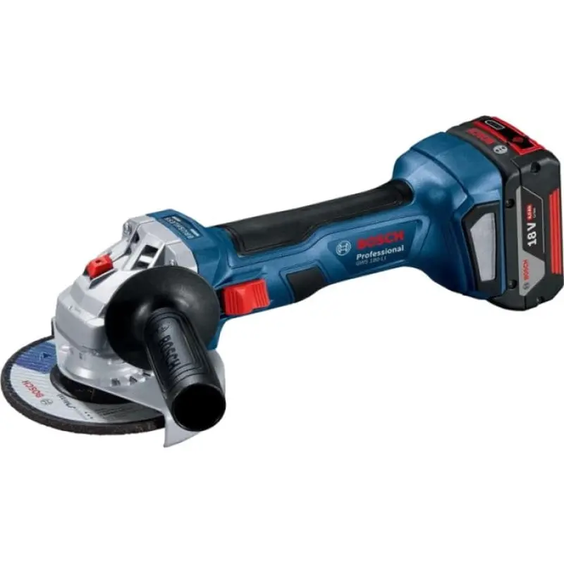 Акумуляторна кутова шліфмашина Bosch GWS 180-LI Professional (18 В, 4 А*год, 125 мм) (06019H9025) Акумуляторна кутова шліфмашина Bosch GWS 180-LI Professional (18 В, 4 А*год, 125 мм) (06019H9025)