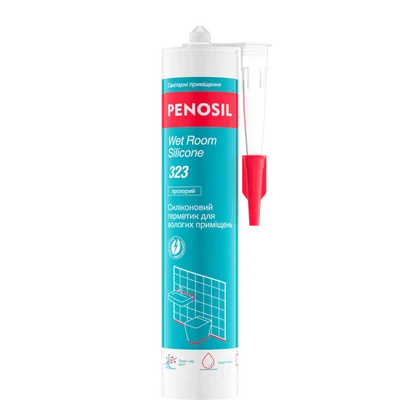 Герметик силіконовий PENOSIL Wet Room Silicone 323/323c (білий, 280 мл) (H4832)