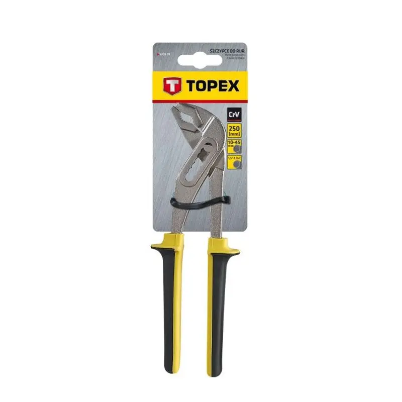 Кліщі трубні Topex (250 мм, діапазон 10-45 мм) (32D139) Кліщі трубні Topex (250 мм, діапазон 10-45 мм) (32D139)