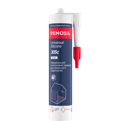 Кислотний універсальний силіконовий герметик Penosil Universal Silicone 305/305c (280 мл, прозорий) (H4833)