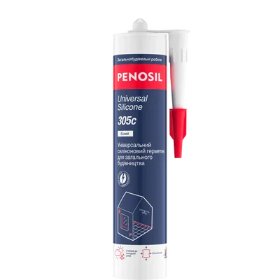 Кислотний універсальний силіконовий герметик Penosil Universal Silicone 305/305c (280 мл, прозорий) (H4833)