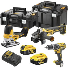 Шуруповерт DeWALT DCD796 + лобзик DeWALT DCS335 + болгарка DeWALT DCG405 (DCK329P2T)