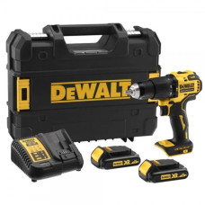 Акумуляторний ударний дриль-шуруповерт DeWALT DCD709S2T (2х18 В, 1.5 А*год, 65 Н*м)