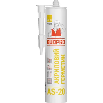 Герметик акриловий універсальний BUDPRO Standard  (260 мл) (H4167)