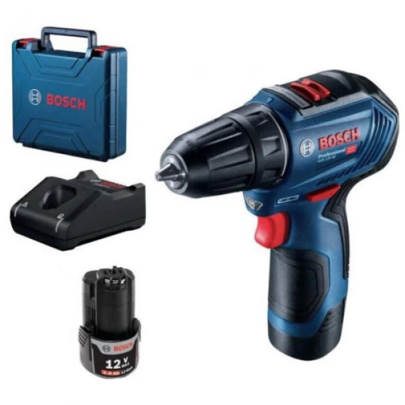 Дриль-шуруповерт акумуляторний Bosch GSR 12V-30 (12 В, 2 А/год) (06019G9000)