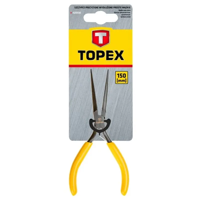 Плоскогубці подовжені прецизійні TOPEX (150 мм) (32D036) Плоскогубці подовжені прецизійні TOPEX (150 мм) (32D036)