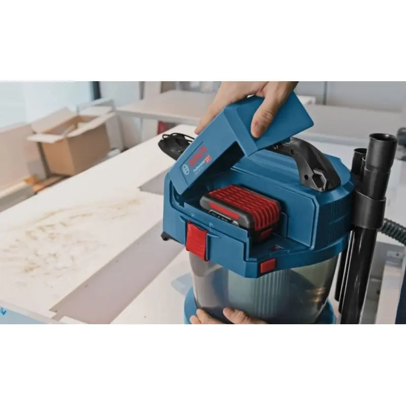 Акумуляторний порохотяг Bosch GAS 18V-10 L (18 В, без АКБ, 10 л) (06019C6302) Акумуляторний порохотяг Bosch GAS 18V-10 L (18 В, без АКБ, 10 л) (06019C6302)