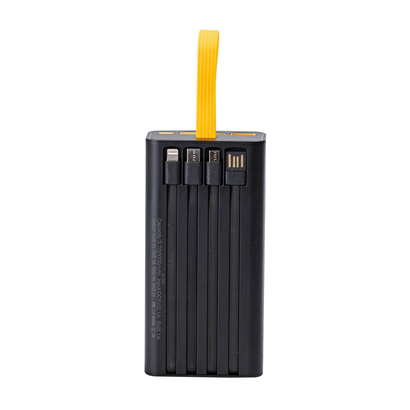 Повербанк SmartX X-101 Fast Charge Power Bank 20000mAh зовнішній акумулятор 4 вбудованих кабелі
