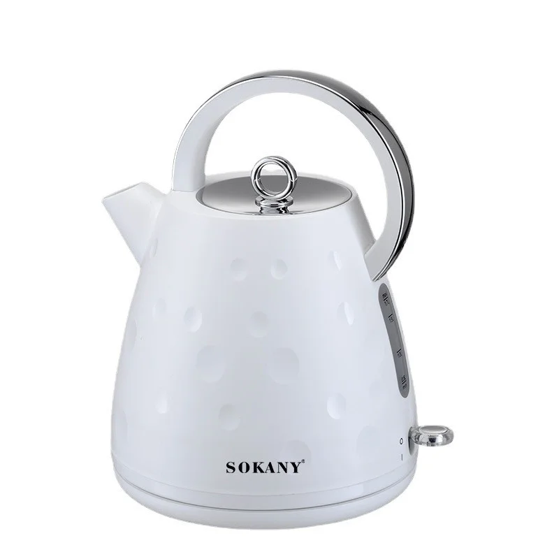 Електрочайник Sokany SK1033B 1.7 літра безшумний 1850 Вт Білий