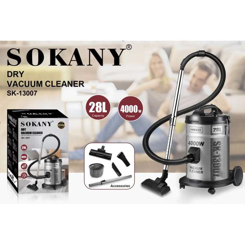 Пилосос Sokany SK-13007 потужний 4000 Вт професійний