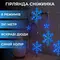 Гірлянда світлодіодна штора GarlandoPro сніжинка і зірка 12 фігур 3х1 м гірлянда зірка Синій Гірлянда світлодіодна штора GarlandoPro сніжинка і зірка 12 фігур 3х1 м гірлянда зірка Синій