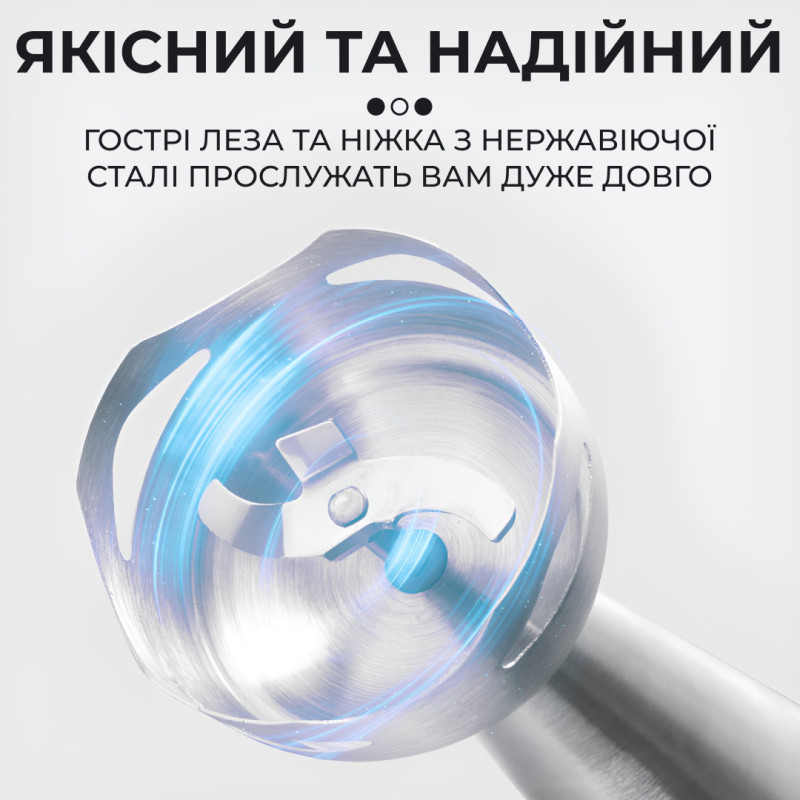 Ручний блендер Sokany SKDD1722 занурювальний 300 Вт Блакитний