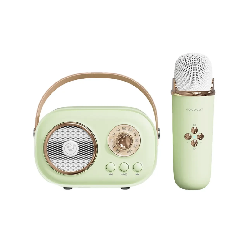 Колонка портативна з мікрофоном C-20 BT/TF/USB/FM 5 Вт Зелений
