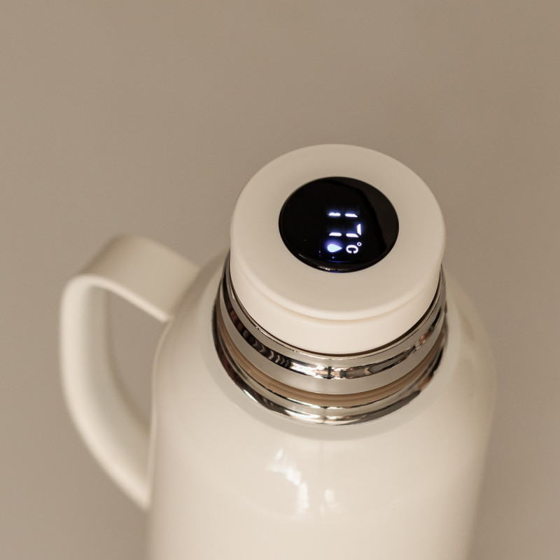 Термос Vacuum з датчиком температури на 820 мл білий