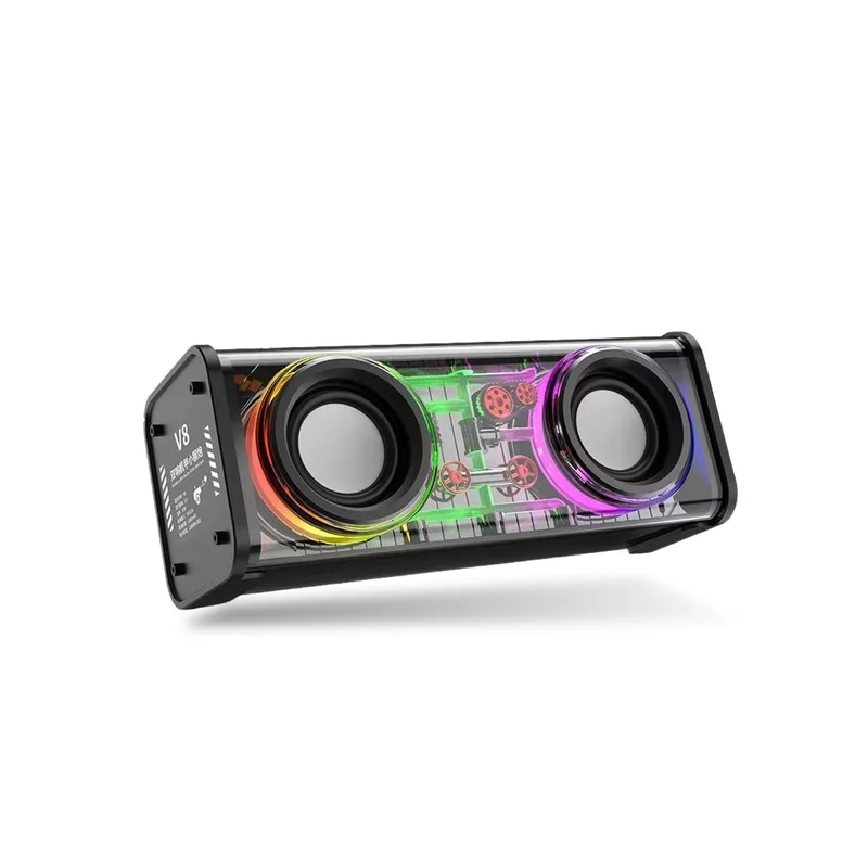 Колонка портативна V8 BT/TF/USB/TWS 10 Вт чорна