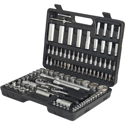 Набір насадок торцевих з тріскачками 1/2" и 1/4" (108 ед.) Expert E-58-108