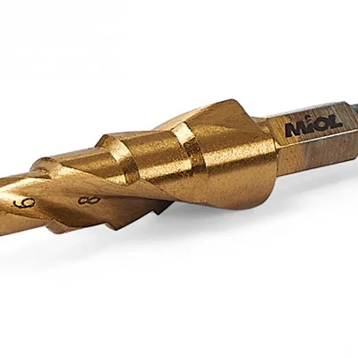 Свердло ступінчате по металу HSS 4241, TiN, 4-12 мм MIOL 23-301