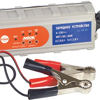 Зарядний пристрій 0.8A/3.8A 6V/12V MIOL 82-012