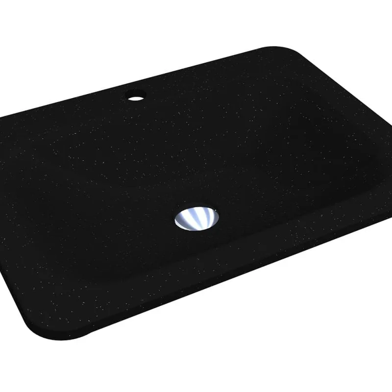 Умивальник CALIFORNIA MIRASTONE BLACK Miraggio