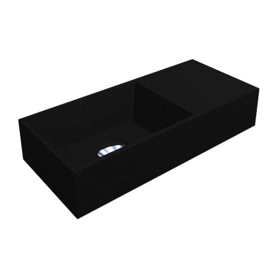 Умивальник COPPER 500 MIRASTONE BLACK Miraggio