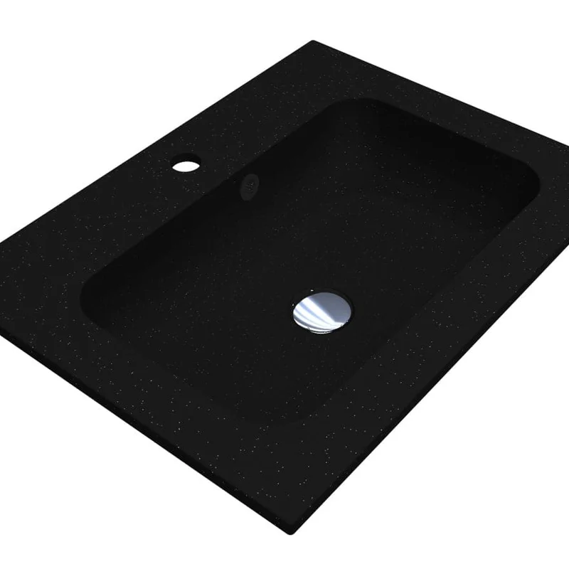 Умивальник DELLA 600 MIRASTONE BLACK Miraggio