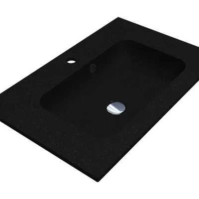 Умивальник DELLA 700 MIRASTONE BLACK Miraggio