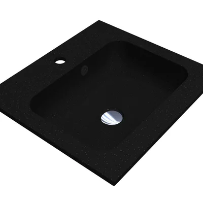 Умивальник DELLA 500 MIRASTONE BLACK Miraggio