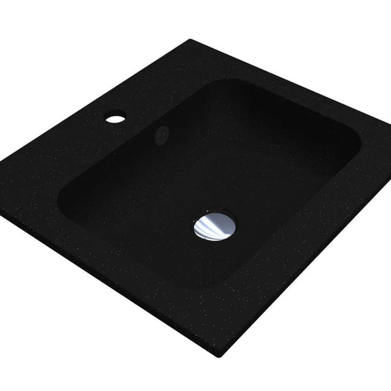 Умивальник DELLA 500 MIRASTONE BLACK Miraggio