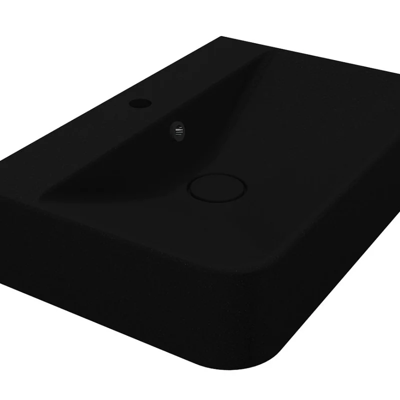Умивальник CHAMONIX MIRASTONE BLACK Miraggio