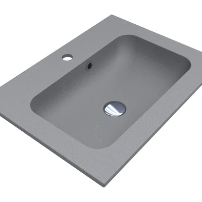 Умивальник DELLA 600 MIRASTONE GRAY Miraggio