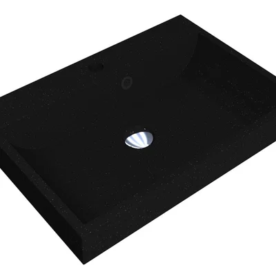 Умивальник VARNA 600 MIRASTONE BLACK Miraggio