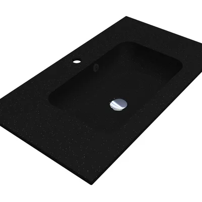 Умивальник DELLA 800 MIRASTONE BLACK Miraggio