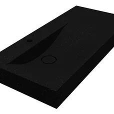 Умивальник VIOLA 1000 L MIRASTONE BLACK Miraggio