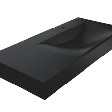 Умивальник VIOLA 1000 R MIRASTONE BLACK Miraggio