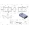 Умивальник FARO R MIRASTONE GRAY Miraggio