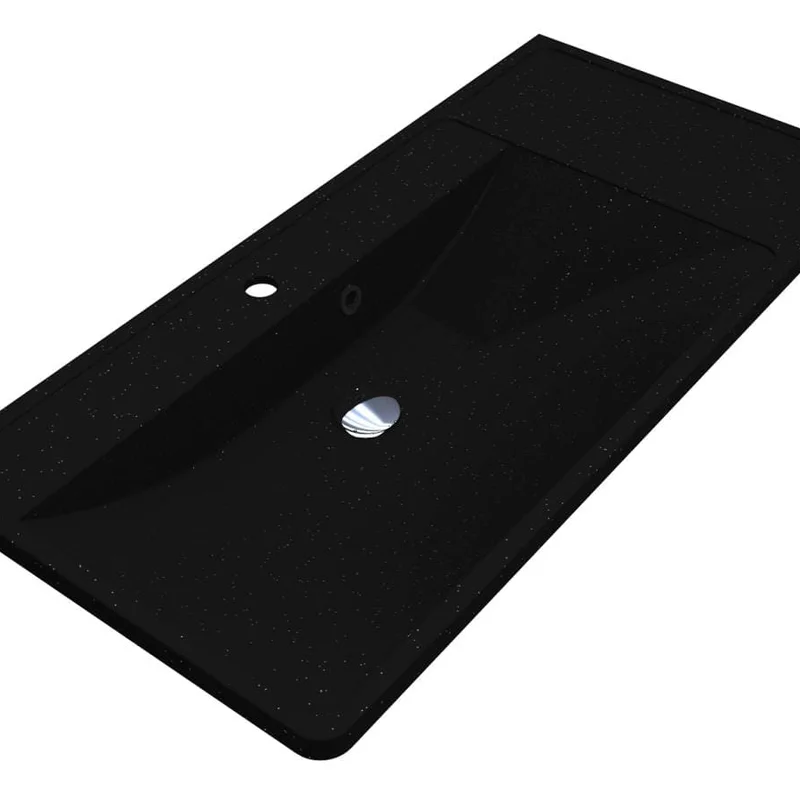 Умивальник SACRAMENTO MIRASTONE BLACK Miraggio
