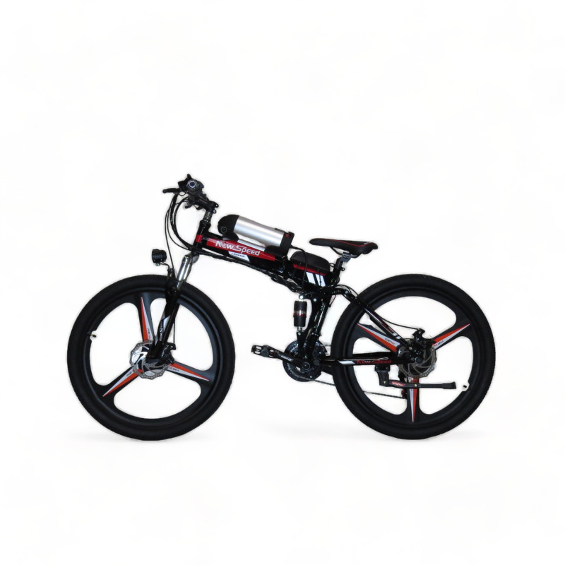 Електровелосипед 26" NewSpeed classic E-BIKE-5 Червоний з чорним