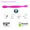 Двосторонній гнучкий вібратор Toy Joy Infinity Double Dildo - Рожевий - Вібратори Двосторонній гнучкий вібратор Toy Joy Infinity Double Dildo - Рожевий - Вібратори