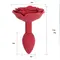 Анальна пробка SILICON ROSE - Бордо - 11*3 см - Анальні іграшки