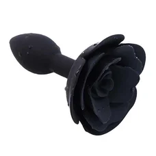 Анальна пробка SILICON ROSE - Чорний - 11*3 см - Анальні іграшки
