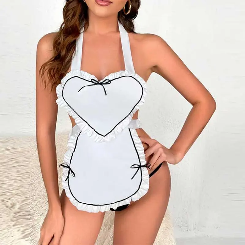 Рольовий костюм "Покоївка" - XS/S - Білий - Рольові костюми Рольовий костюм "Покоївка" - XS/S - Білий - Рольові костюми